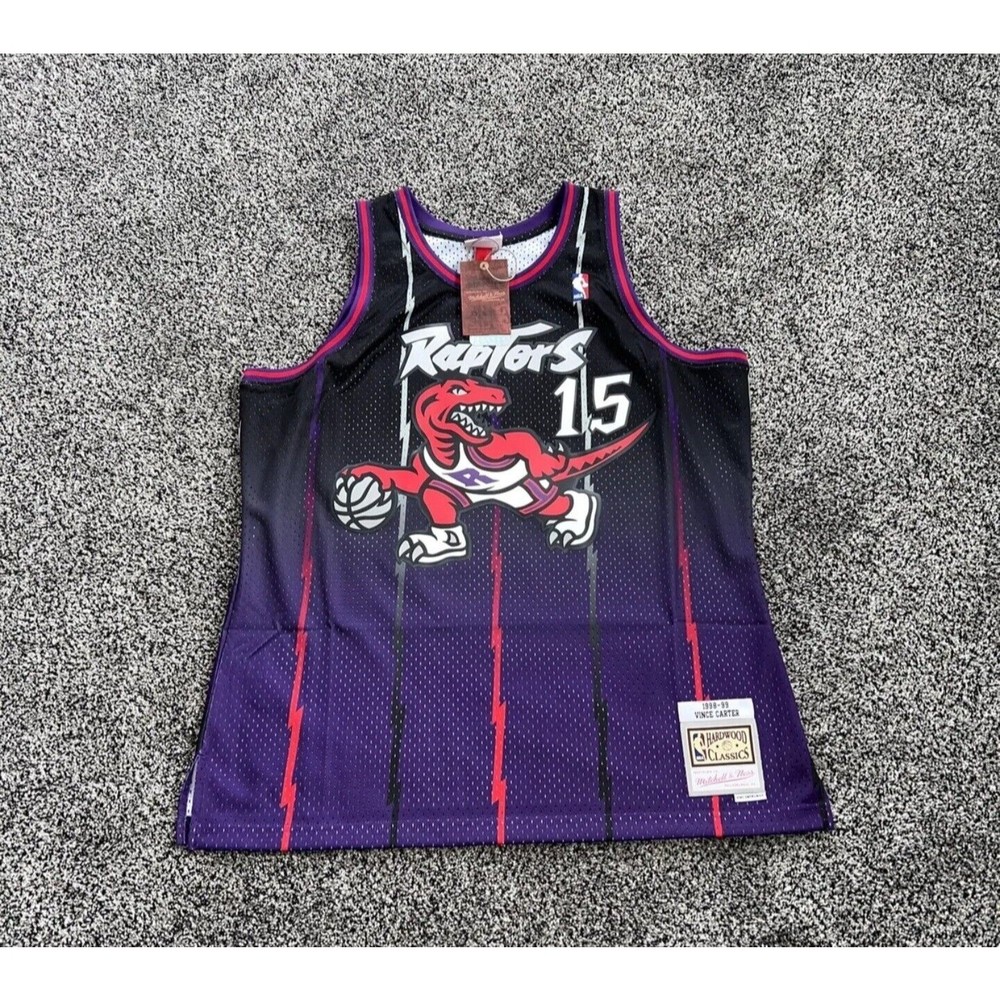 NWT Mitchell & Ness Toronto Raptors Vince Carter Fadeaway Swingman Jersey Size M